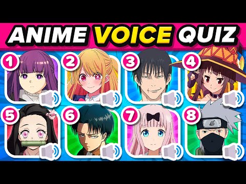 ANIME VOICE QUIZ 🗣️ Can you Guess the Anime Voice? (50 Popular Anime Characters)🔥