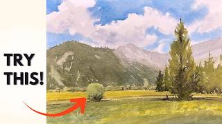 Paint this Watercolor Mountain Scene - Step by Step