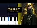 Alan Walker UPSAHL Sophie Simmons Shut Up Piano Tutorial