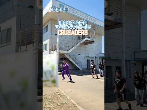 【明海大学】アメフト部CRUSADERSのリアルな練習風景🏈緑豊かなキャンパスで仲間と成長する大学生活 #shorts