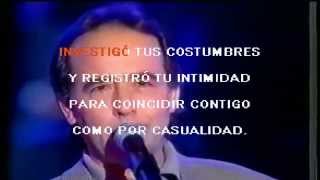 JOAN MANUEL SERRAT -  ENTRE UN HOLA Y UN  ADIÓS (KARAOKE)