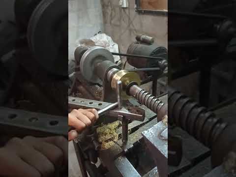 Spinning a Brass Cup |  Metal Spinning Process Working #brass