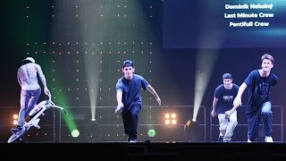 Team BMX Show vs team Break Dance Battle (B-boy Pentifull and Last Minute)
