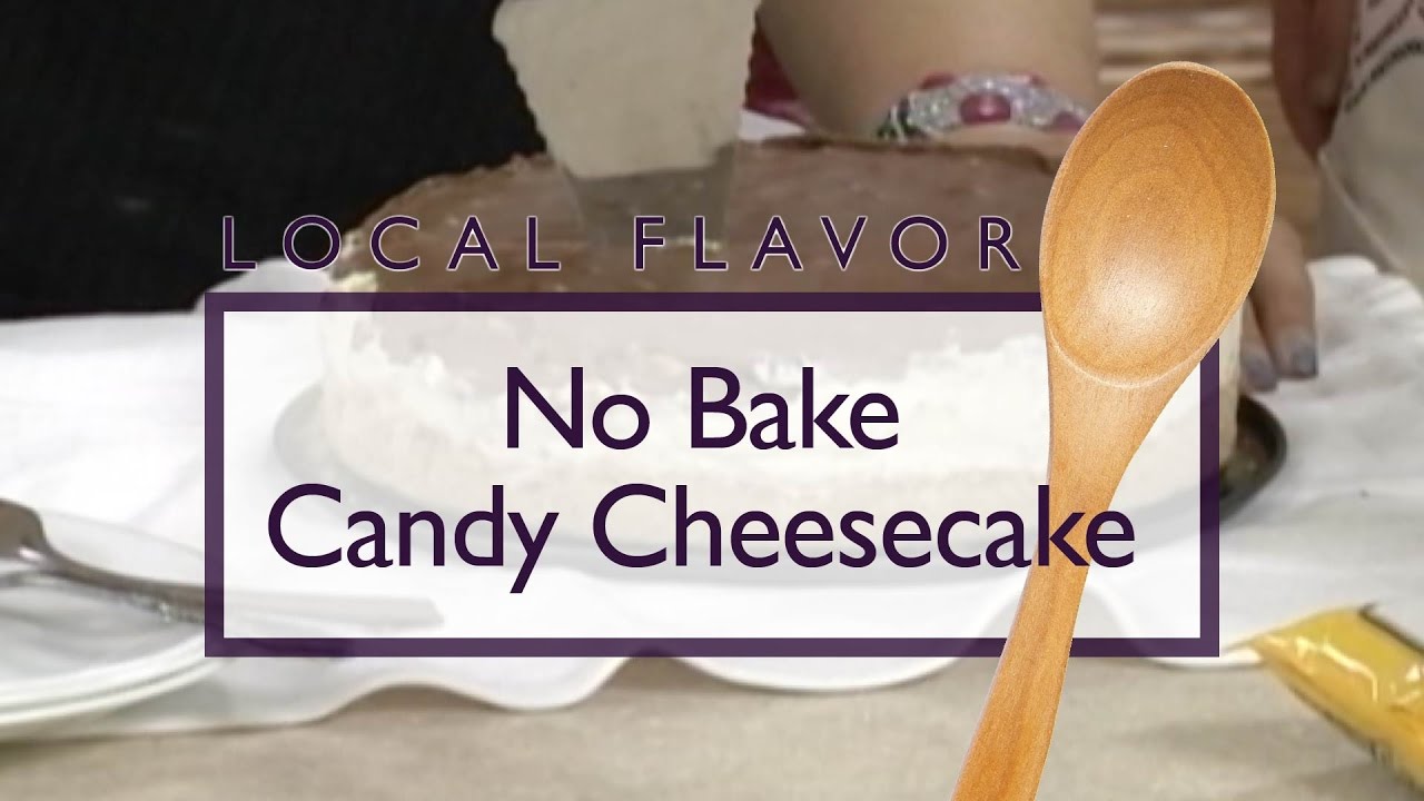 No Bake Candy Cheesecake