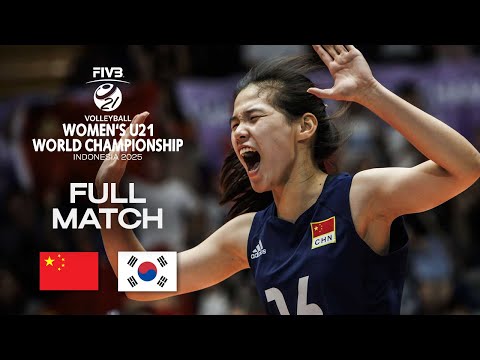 China vs. Korea - Pool B | Women's U21 World Champs 2025 - Full Match