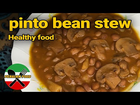 💛 Pinto bean stew recipe |خوراک لوبیا | A bean stew for heart health that makes you feel great😍