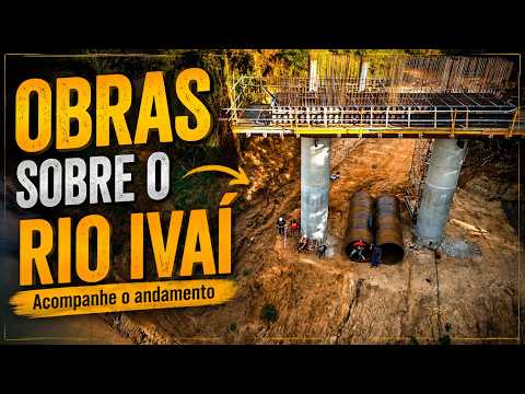 Obras da ponte sobre sobre Rio IVAI 2