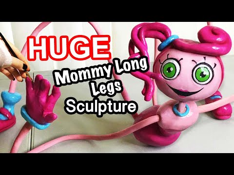 Sculpting Mommy Long Legs Poppy Playtime Chapter 2, Clay Sculpture, Huggy Wuggy, Polymer Clay, DIY