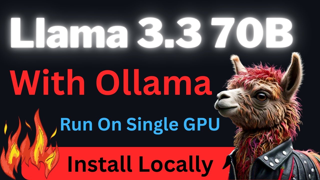 Llama3.3 with Ollama with GUI Locally - Llama 70B Instruct Testing