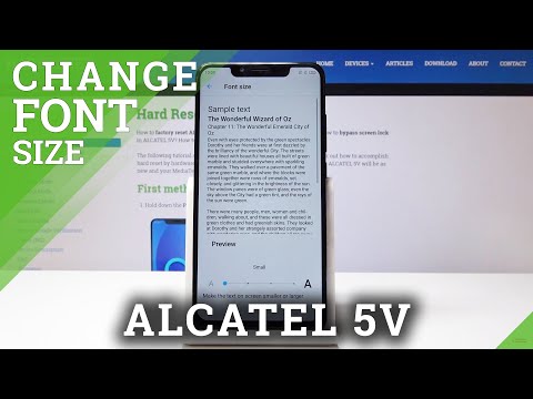 How to Change Font Size in Alcatel 5V - Adjust Display Size