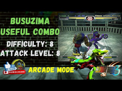 Bloody Roar 3 PCSX2 - Gameplay Busuzima Arcade Mode (2020)