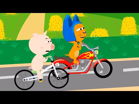 Kote Kitty | Motorcycle Song for Kids 🏍️ | Vroom Vroom & Road Safety