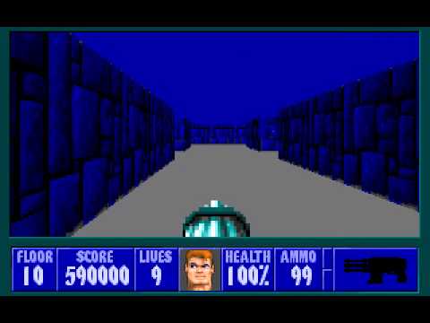 Wolfenstein 3D - E3F10 (I Am Death Incarnate!, 100% Kills, 100% Secrets)