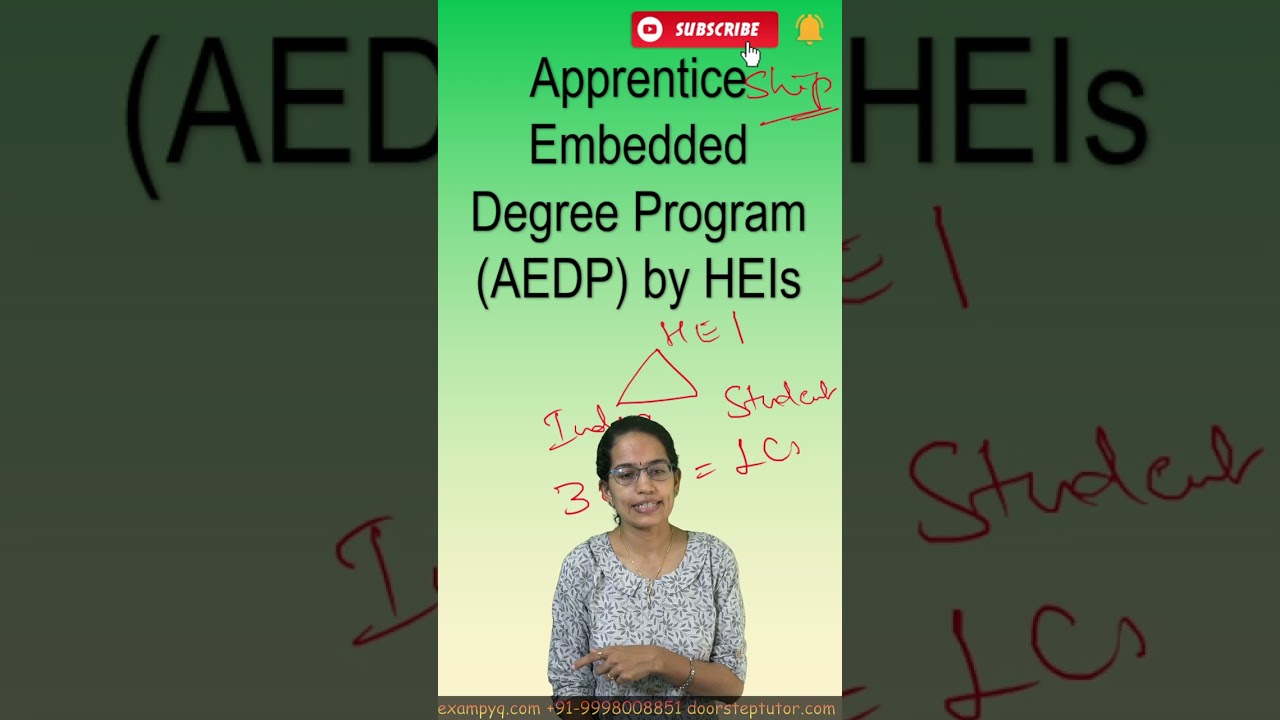 AEDP Apprenticeship Embedded Degree Program in University by HEIs #aedp