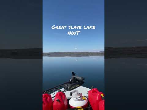 Cruising on Glass Calm Water, Great Slave Lake, NWT. #shortsvideo #shorts #greatslavelake #fishing