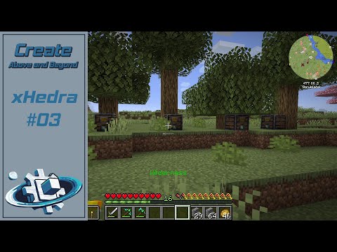 Create Above and Beyond E03 Create Contraptions Tree Farm & Andesite Farm
