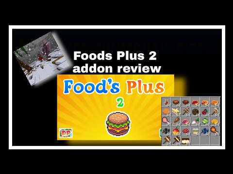 foods Plus 2 minecraft pe addon review