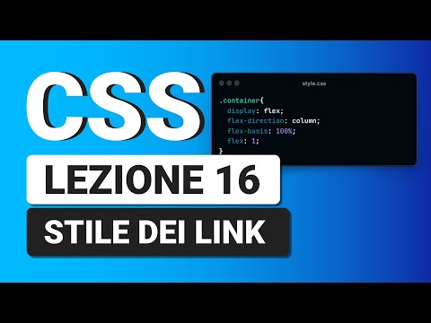 CSS3 Tutorial Italiano 16 - Stile dei LINK