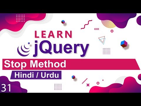 jQuery Stop Method Tutorial in Hindi Urdu