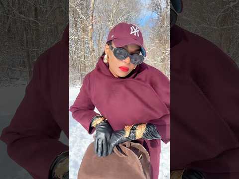 Monochrome Burgundy outfit 🍇#coat #outerwear #winterfashion #fashion ootd #styleinspo