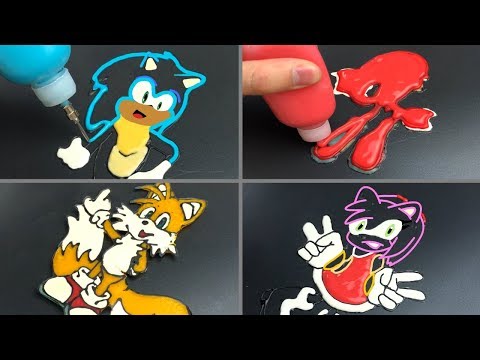 Sonic Boom Characters Pancake Art