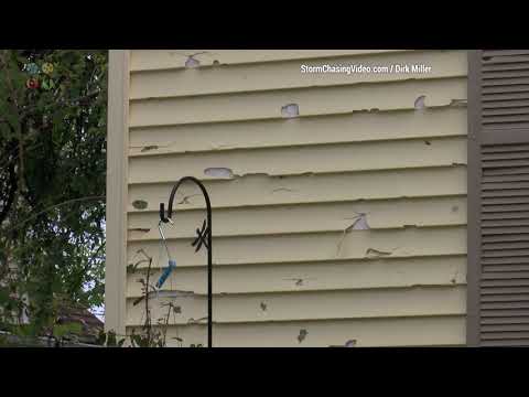 Extreme Hail Damage Aftermath In Rice Lake, WI - 7/20/2023