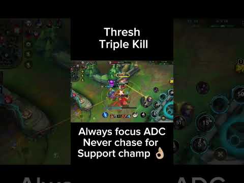Insane Thresh Triple Kill with Hooks and Combos! #LoL #Wildrift #Highlights #Gaming #shorts #guides