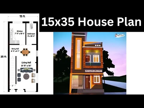 15x30 House Plan 15 x 30 Ghar Ka Naksha Small House Plans Design 450 sq ft house Plans