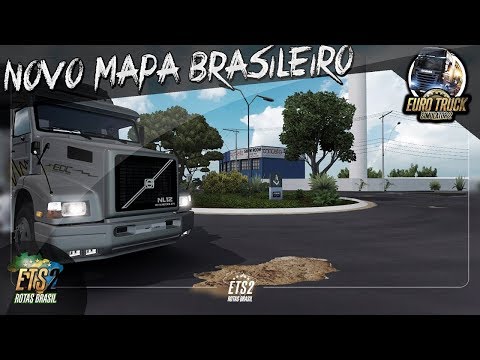 ETS2 Rodando no NOVO MAPA BR - Rotas Brasil