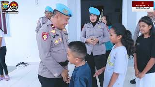 Momen HUT ke-23, Propam Polres Kotamobagu Berbagi Kebahagiaan Bersama Anak Yatim