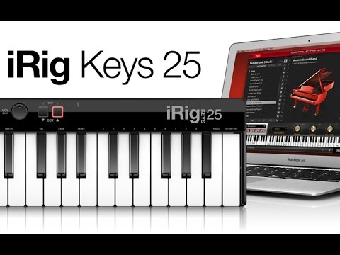 Демонстрация MIDI клавиатуры IK Multimedia iRig Keys 25 USB MIDI