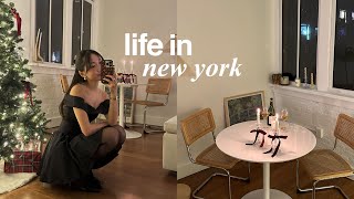 LIFE IN NYC | new years reset, planning 2024 vision board, hosting new year eve