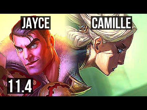 JAYCE vs CAMILLE (TOP) | Rank 3 Jayce, 6 solo kills | NA Challenger | v11.4