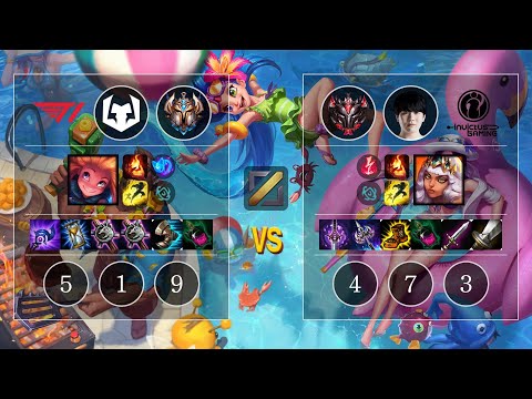 T1 Clozer Zoe vs IG Rookie Qiyana Mid - KR Patch 10.12
