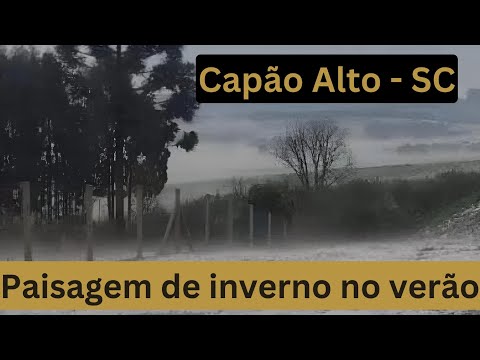 Capão Alto - SC - chuva de granizo