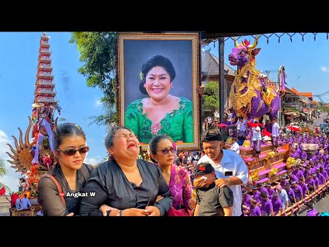 Megah,Puncak Karya Peleb0n Puri Agung Ubud, Cokorda Istri Niti Yadnya Cantik, Diiringi Isak Tangis