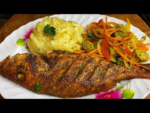 Oven Roasted Fish// Grilled Red Snapper with Escovitch Pickle