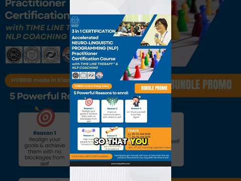 Join our NLP Practitioner Certification Class this 2026!