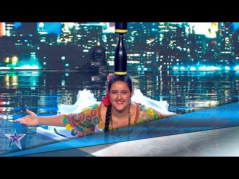 This PARAGUAYAN Girl DANCES with 10 BOTTLES On Her Head! | Auditions 9 | Spain's Got Talent Season 5