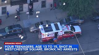 Four teens, ages 13 to 15, shot in Westchester Square, Bronx