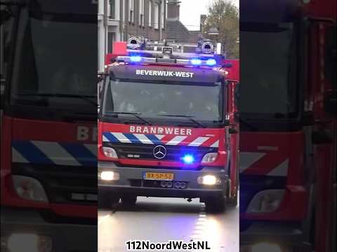TS 12-2230 met spoed naar een brand in Beverwijk #einsatz #feuerwehr #brandweer #fire #strażpożarna