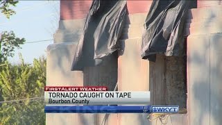 Bourbon County tornado caught on tape
