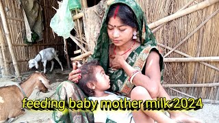 feeding baby mother milk vlog new