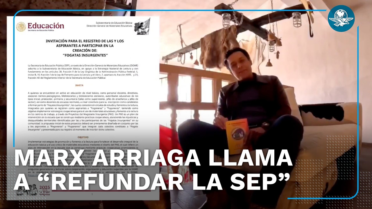 Acusa Marx Arriaga intento de privatizar la educación dentro de la SEP; llama a “rebelarse”