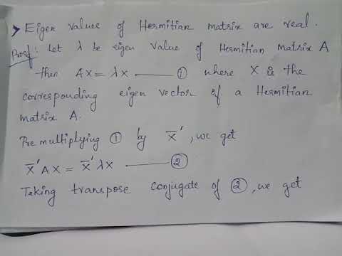 image-Do Hermitian matrices have real eigenvalues?