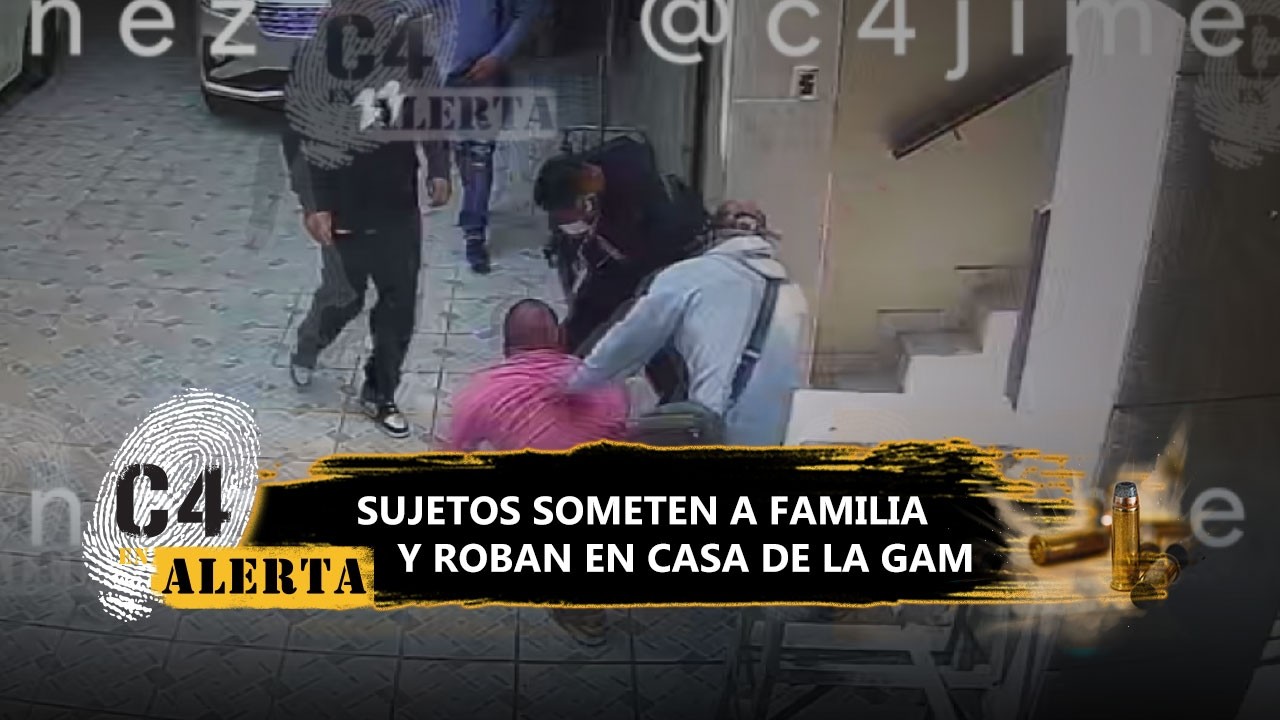Golpean y amarran a padre de familia para robar casa en la GAM; todo quedó en video