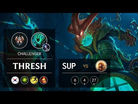 Thresh Support vs Leona - KR Challenger Patch 9.23