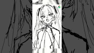 【30秒メイキング】初音ミク タイムラプス #shorts