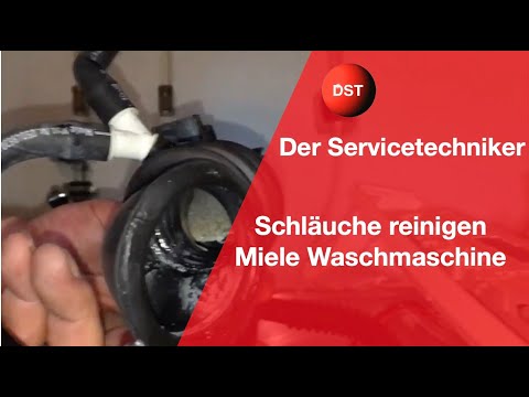 Miele Waschmaschine Reinigung der Schläuche des Einspülsystems