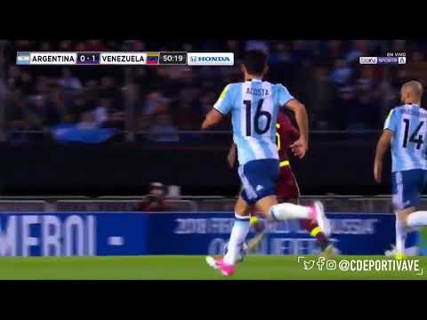 Venezuela empató a uno con Argentina con gol de Murillo